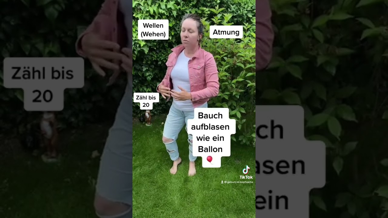 Die (Wellen) - Wehen Atmung in der Eröffnungsphase der Geburt 🧘‍♀️