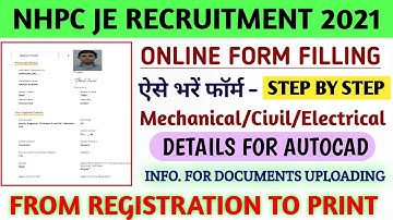 HOW TO FILL NHPC FORM 2021 ONLINE | NHPC Ka Form Kaise Bhare | NHPC RECRUITMENT 2021 | NHPC JE 2021