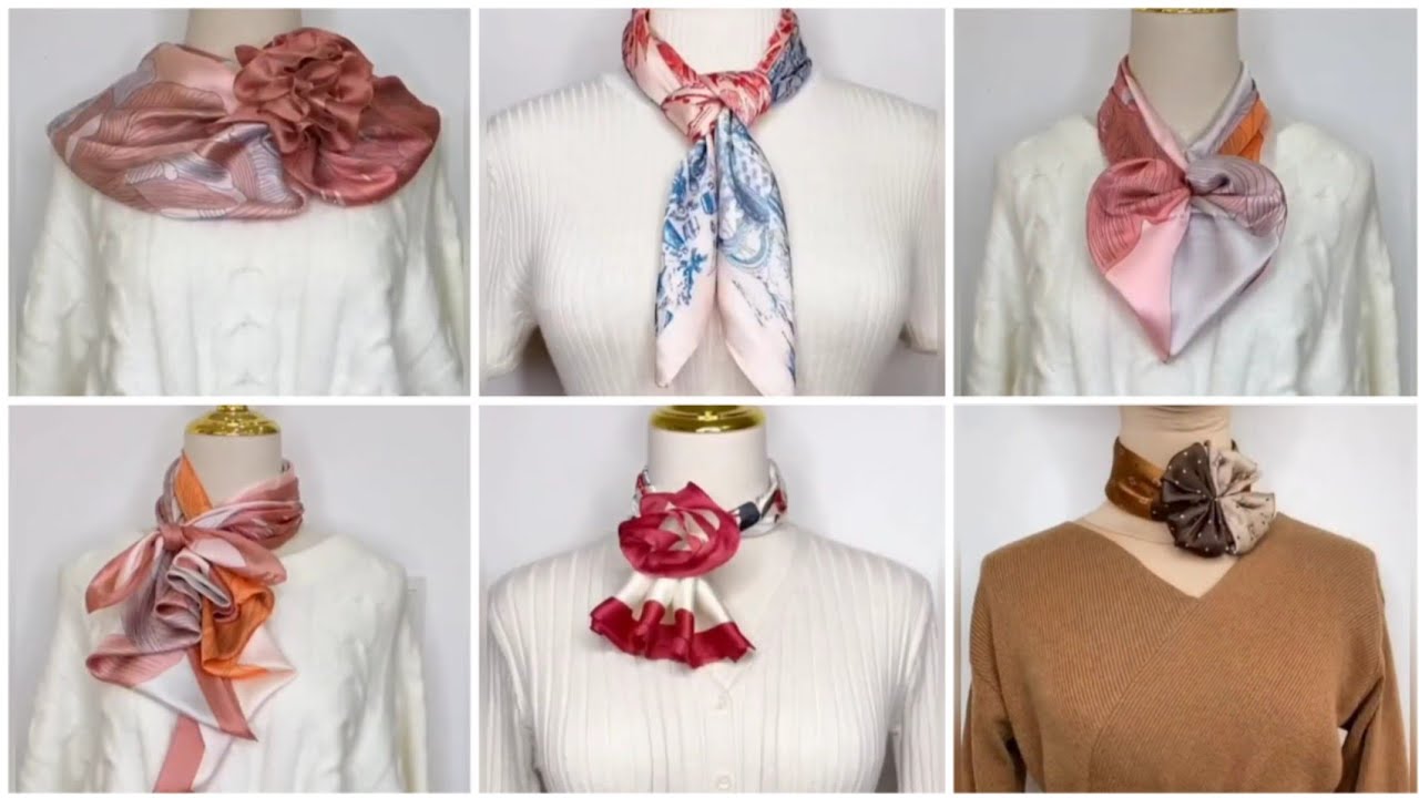 DEMO: How to tie a necktie and women's scarf 