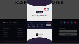 Responsive Footer Design | HTML &amp; CSS Tutorial