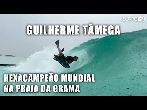 Hexacampeão mundial na Praia da Grama - Guilherme Tâmega comemora os 50 anos piscina e na Surf Trunk