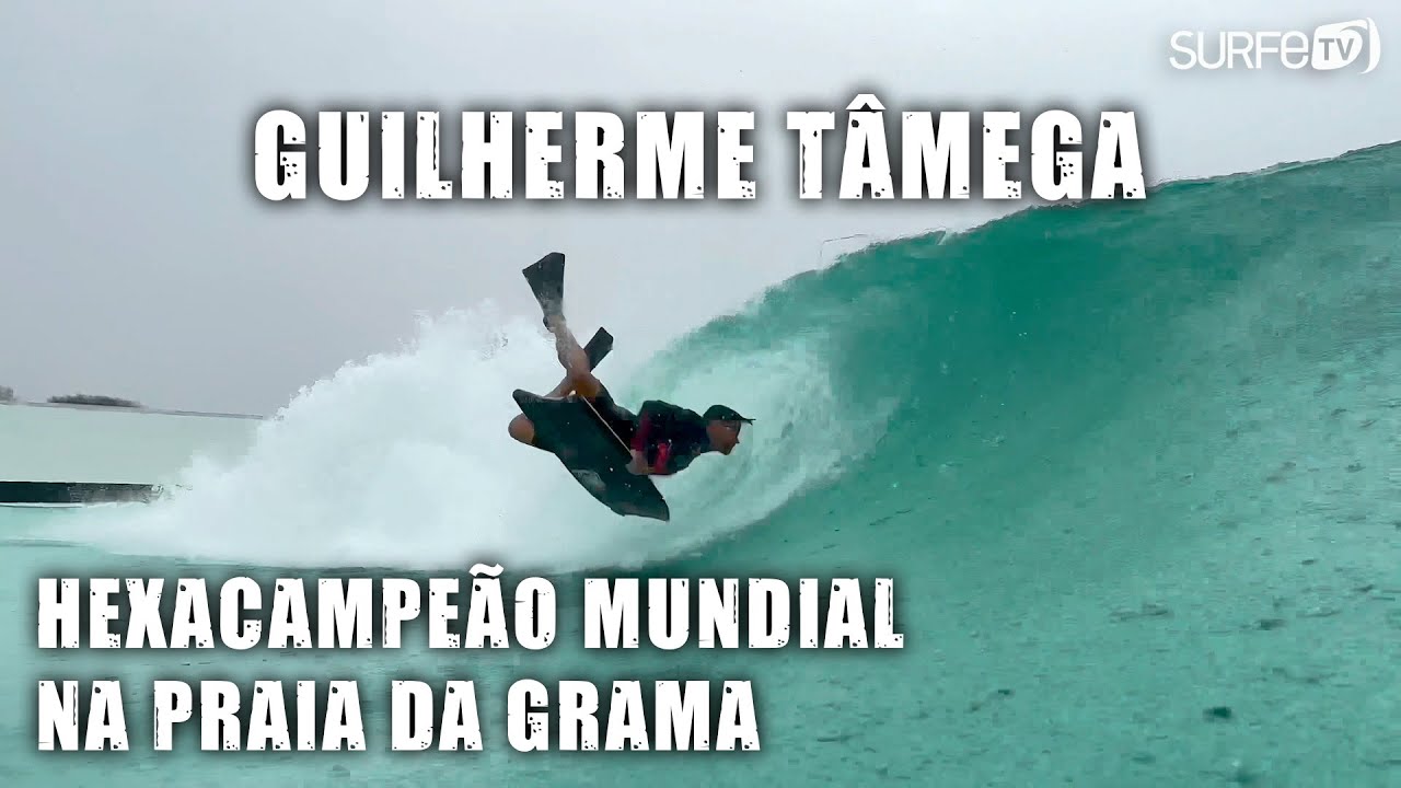 Hexacampeão mundial na Praia da Grama - Guilherme Tâmega comemora os 50 anos piscina e na Surf Trunk