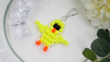 How to Make Duck Shaped Keychain with ponybeads?