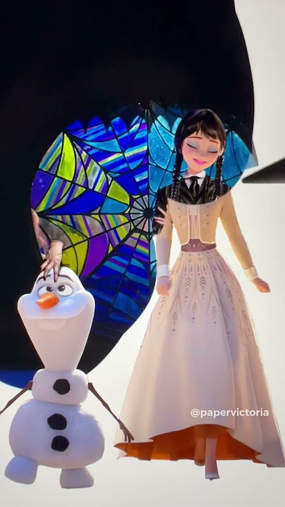 #elsa #anna #fashion #disneyprincess #cartoonideas #frozen #frozen2 #wednesday #wednesdayaddams