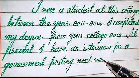 Application for returning of original certificate from college