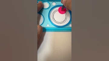 Geometric shapes in a basic Spirograph design #shorts #ytshorts #spirograph #asmr #satisfying