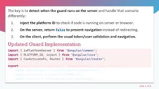 Fixing Angular Guard Flicker Issues with Server-Side Rendering (SSR)