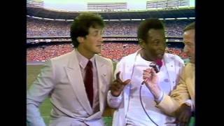 ABC Sports Soccer Bowl 80 Halftime with Pele and Sylvester Stallone Escape to Victory