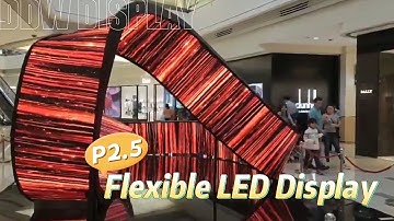 Indoor circular curved soft circle led display flexible led screen