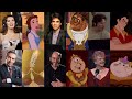 Beauty and the beast  voice actors  behind the scenes  side by side comparison