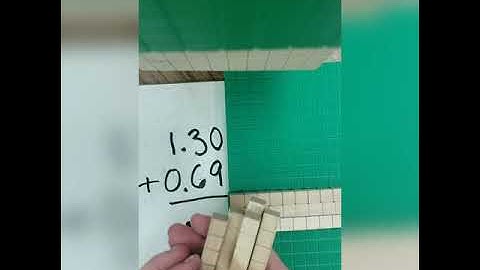 Adding and Subtracting Decimals Using Base-10 Blocks