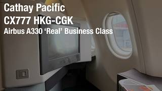 Airbus A330 with Real Business Class: Cathay Pacific CX777 Hong Kong - Jakarta Flight Report Airbus A330 with Real Business Class: Cathay Pacific CX777 Hong Kong - Jakarta Flight Report