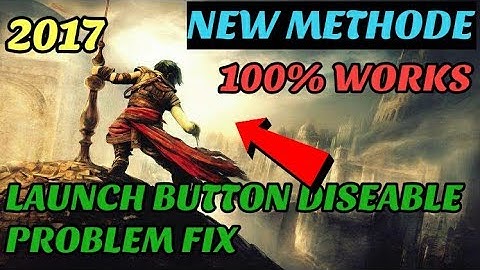 Prince of Persia 3 launch button problem fix
