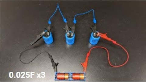 Capacitors in Series (0.025 Farads x3)