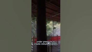 High pressure misting system for cooling/CHCEP