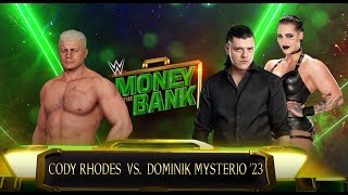 Cody Rhodes vs Dominik with Rhea Ripley | WWE 2K23 Money in the Bank 2023 Ladder Match