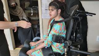 How To Put The Tall And 80Lb Child In Sit To Stand Electric Standing Frame Easystand