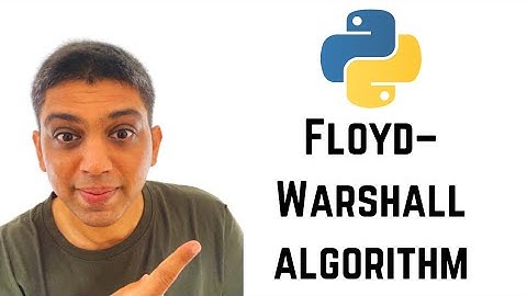 Python | Floyd–Warshall algorithm