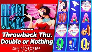 Heart of Vegas Slot - TBT Double or Nothing, Live Play with Free Spins screenshot 2
