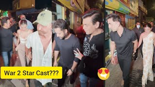 Alia bhatt Ranbir Kapoor Karan Johar Hrithik Roshan Saba Azad Jr NTR | War 2 | Party 🎉