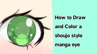 DRAWING A SHOUJO STYLE MANGA EYE ON IBIS PAINT X | Simply Creative Studios screenshot 1