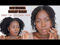 NEW MINIMALISTIC MAKEUP BRAND - FIRST TRY ON DARK SKIN... IM IN LOVE!!