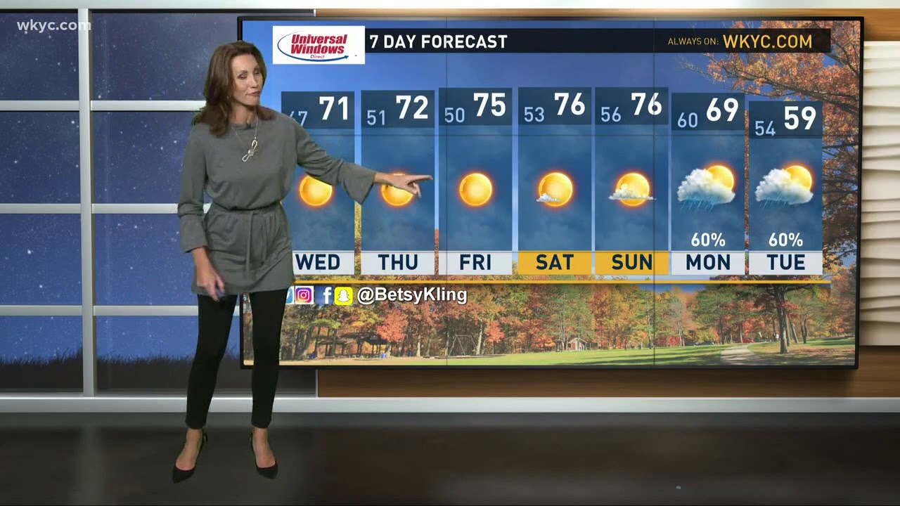 7 p.m. weather forecast for October 17, 2017 - YouTube