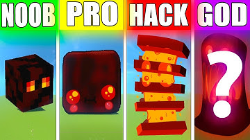 NOOB VS PRO VS HACKER VS GOD MAGMA CUBE Minecraft Pixel Art