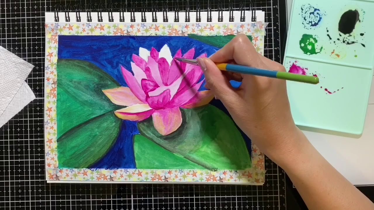 Miya Himi Gouache Review and Painting Demo YouTube