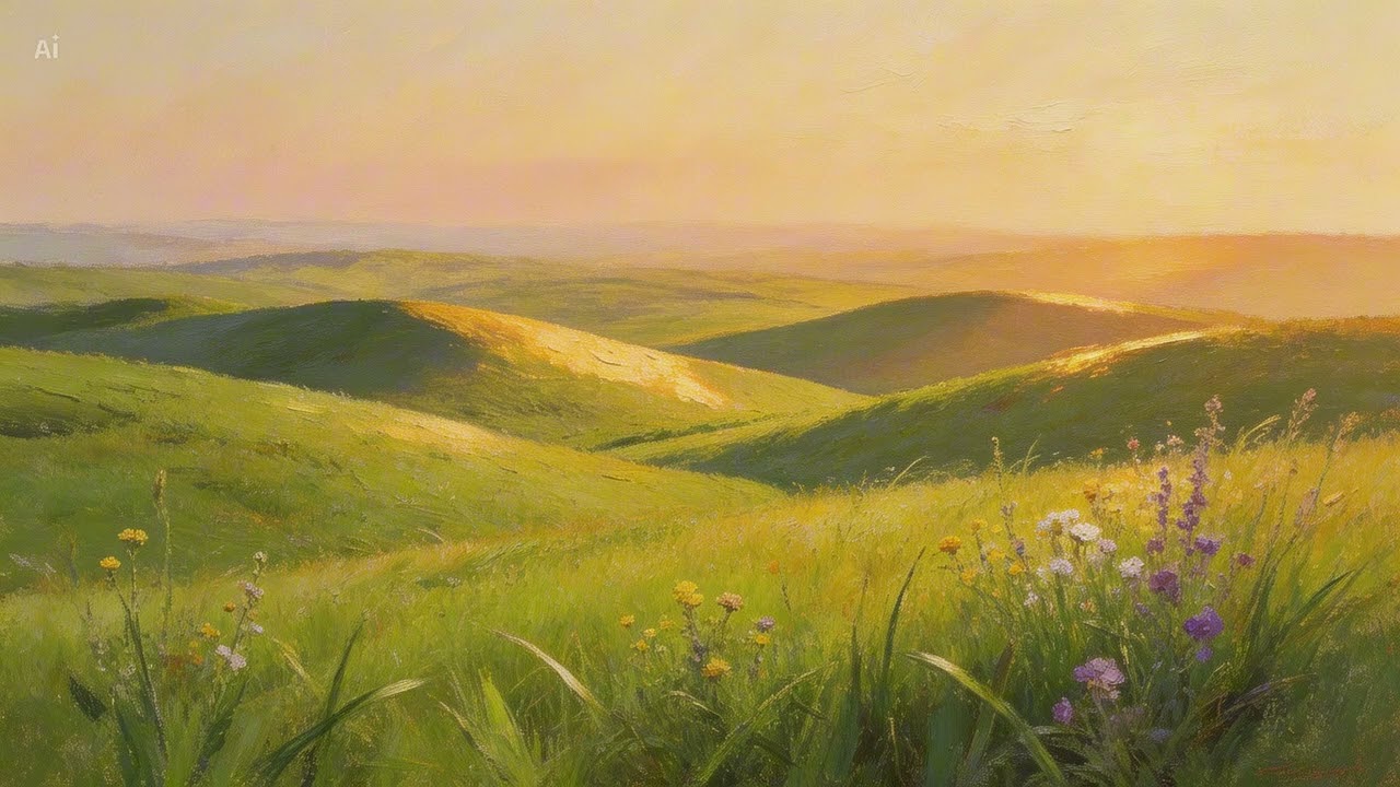 Winter Stillness | Snowy Cinematic Oil Painting Landscape | Calm 4K Screensaver