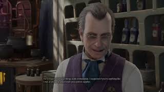 Celebrity Hogwarts Legacy - First Day at Hogwarts - Buying Potion Recipes at J. Pippin Potions Wealth