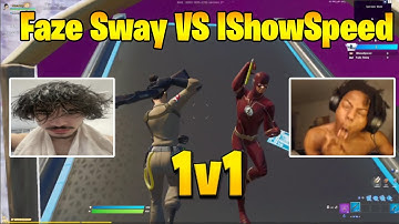 Faze Sway makes IShowSpeed RAGES In 1v1! (Fortnite)