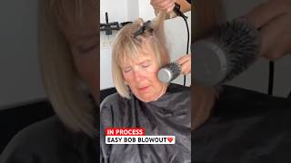 IN PROCESS BOB EASY BLOWOUT BY VIVYAN HAIR DESIGN! ✨🏆 #bobhaircut #blowout #blowup #blowdry