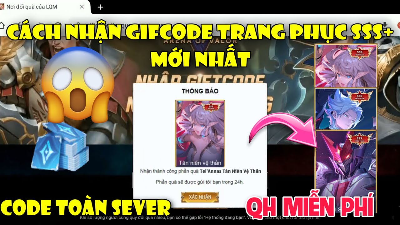 Liên Quân | Nhập Mã GiftCode Liên Quân Ngày 1/6 Nhận Skin Chọn 1 Trang ...