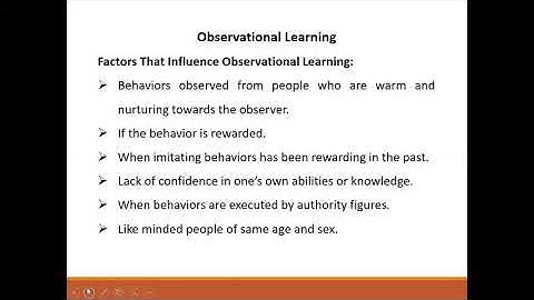 Observational Learning, Organisational Behaviour (OB) BBM, LMS, 2nd Sem,Ranjitha B.R, Assistant Prof