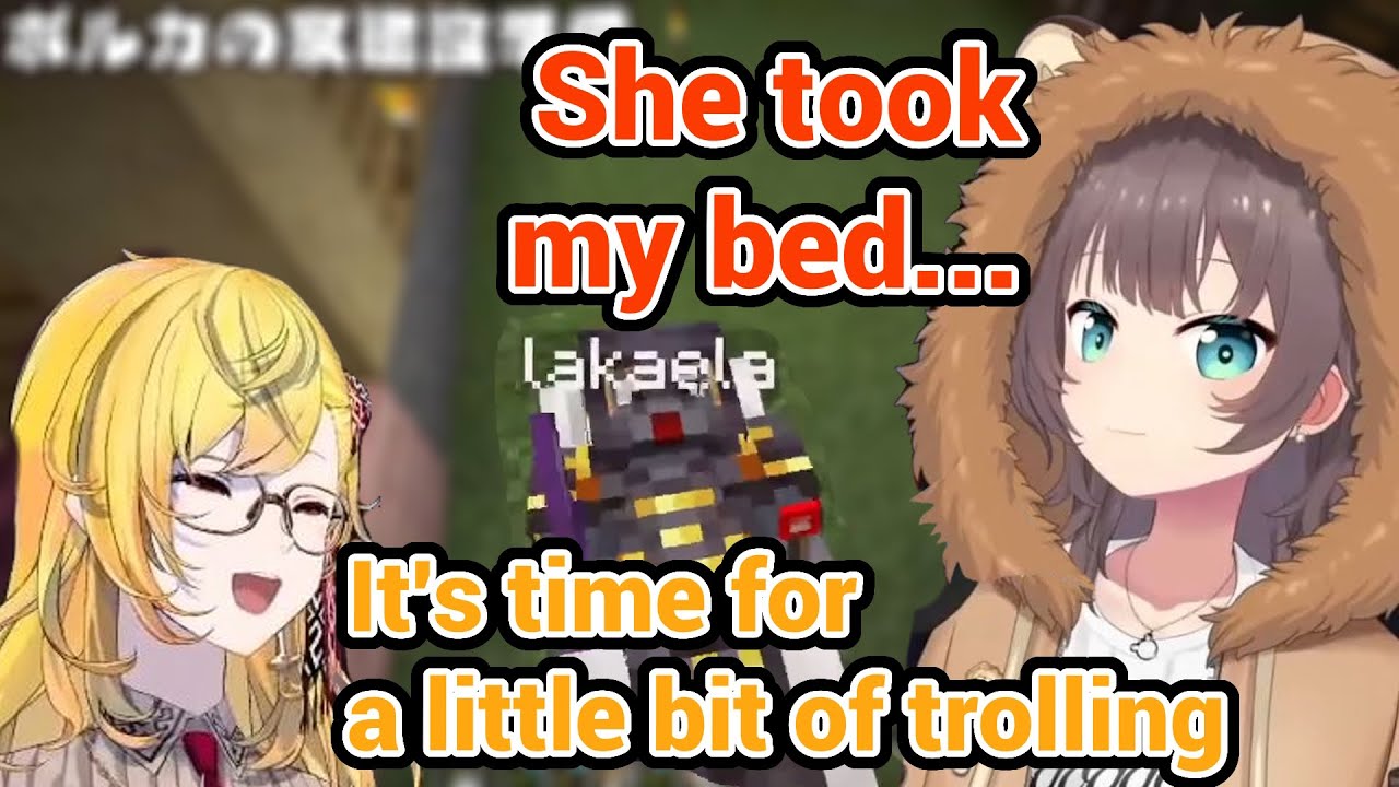 Kaela Thought She Could Troll Matsuri in Hololive Minecraft