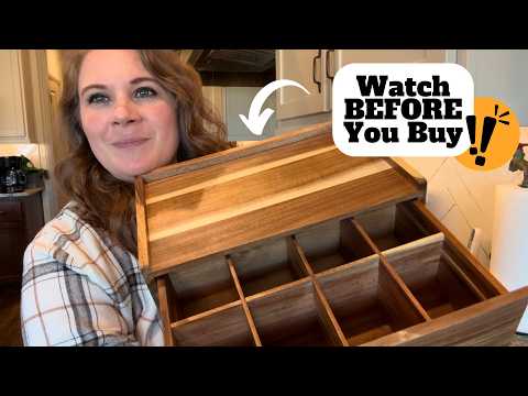FULL REVIEW Acacia Wood Tea Bag Organizer