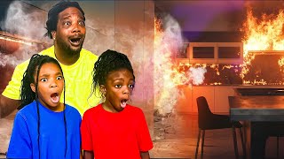 OUR HOUSE CAUGHT ON FIRE!