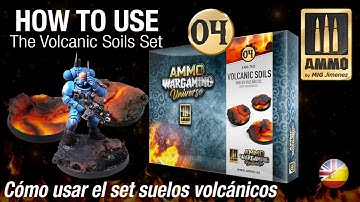 How to Use the AMMO Wargaming Universe Volcanic Soils Set / Cómo usar el set suelos volcánicos