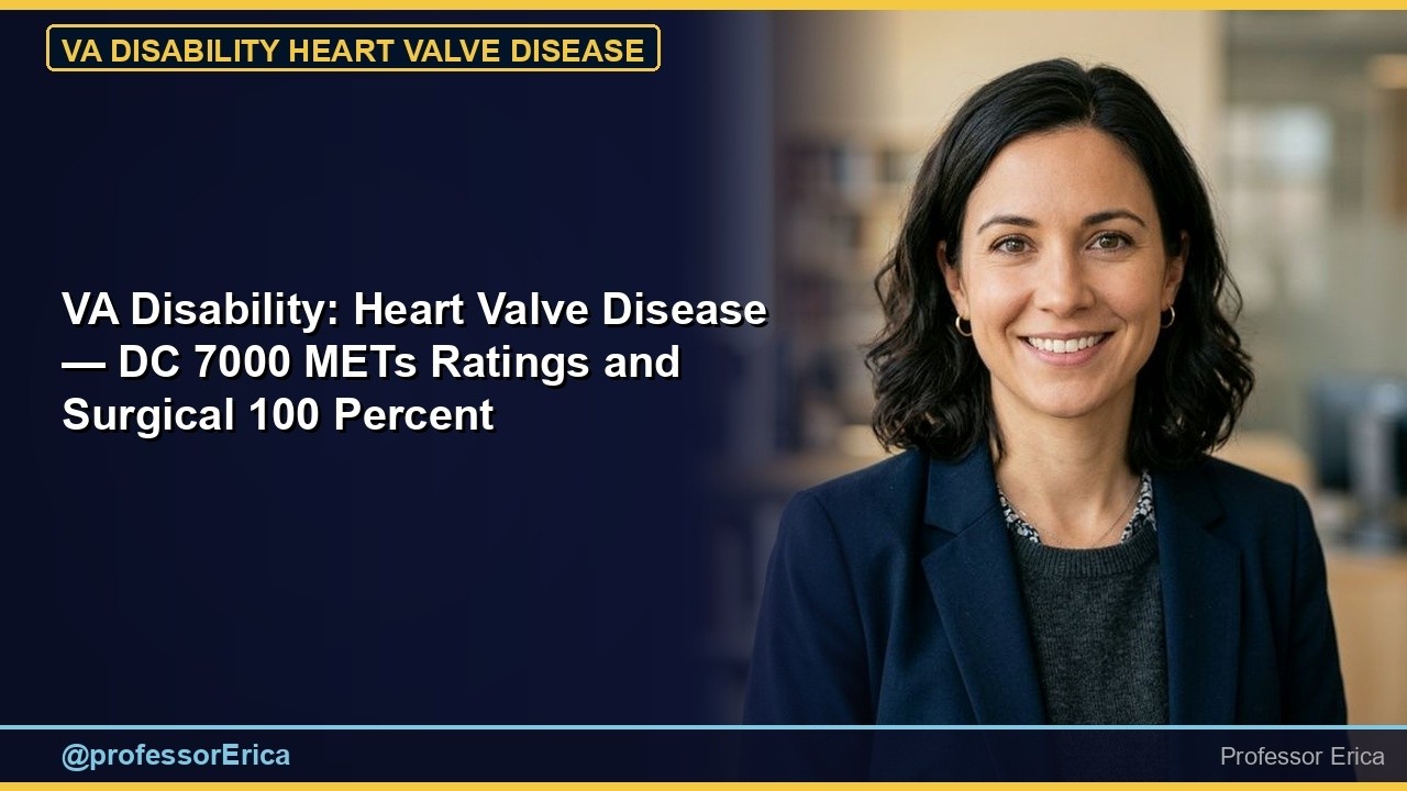 VA Disability: Heart Valve Disease — Replacement and Repair