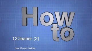 Je computer opschonen met CCleaner (2)