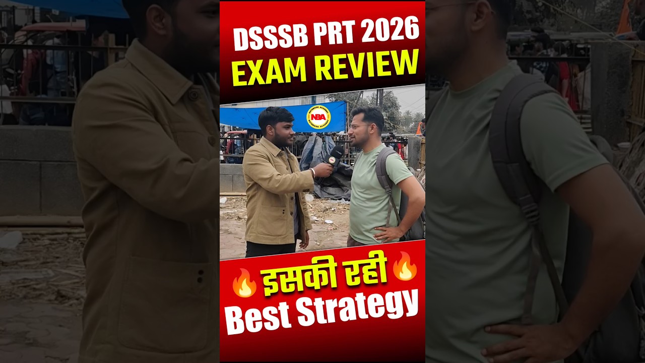 DSSSB PRT 2026 EXAM REVIEW 