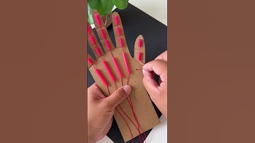 "Creative DIY cardboard robotic hand.