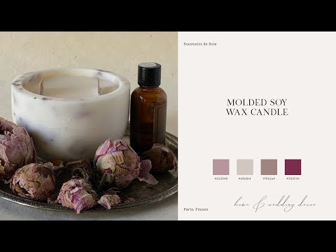 DIY Flower Candle Diy Soywaxcandle Soywax Diycandle 