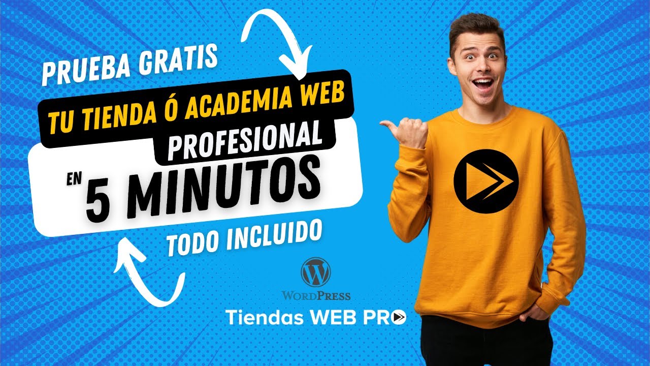 Tienda Web o Academia Online, en 5 minutos, prueba gratis - YouTube