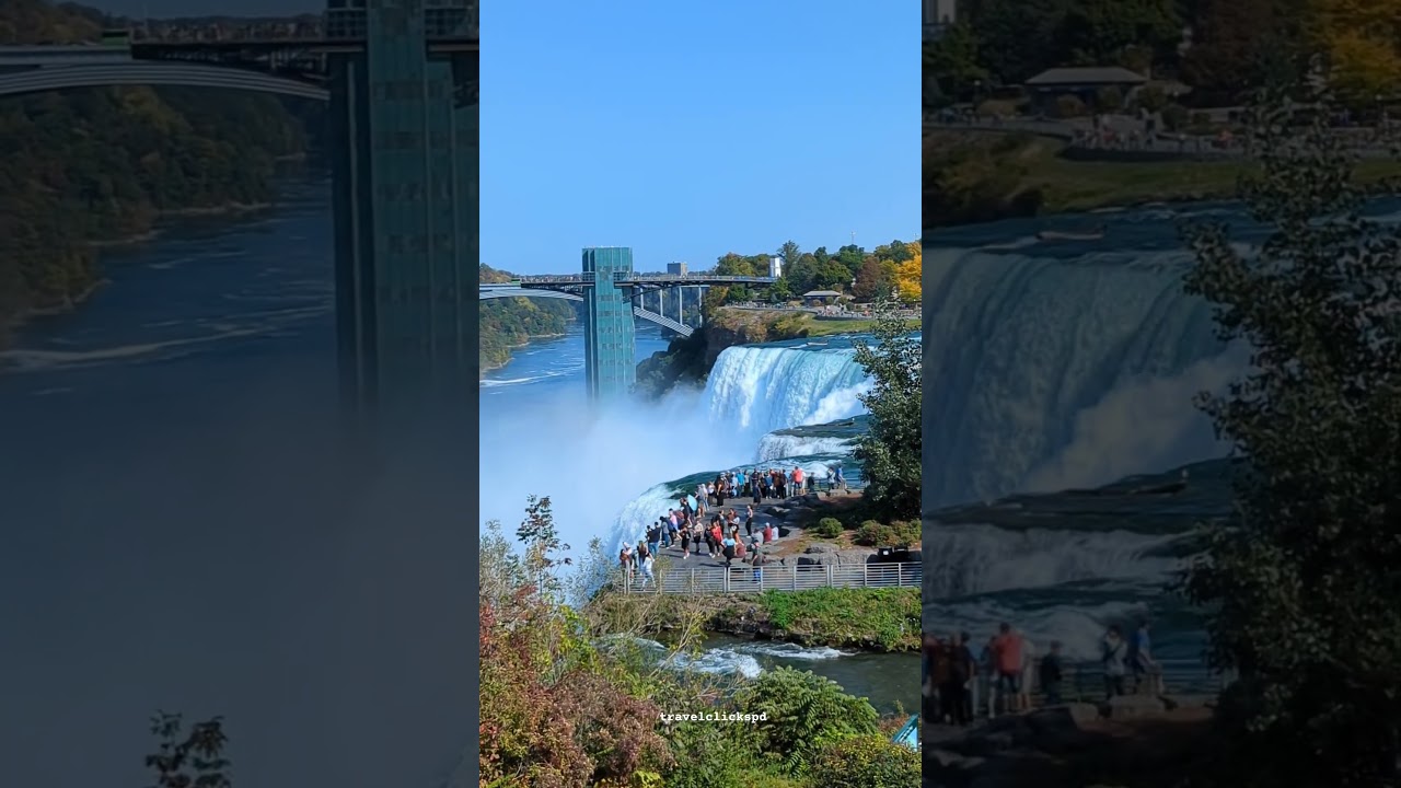 Niagara falls in fall season 🍂  