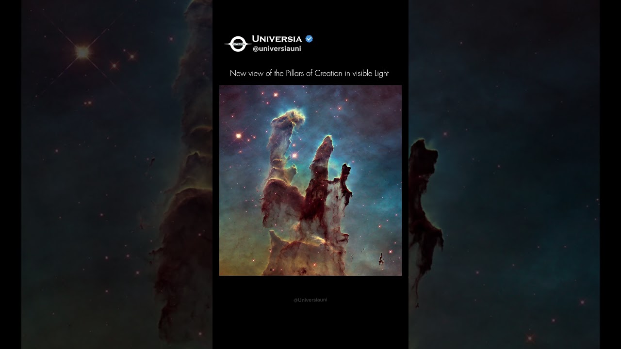 New view of the Pillars of Creation in visible Light