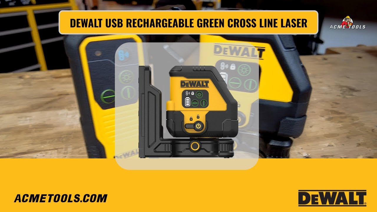 DEWALT USB Green Cross Level Laser: Complete Unpack & Product Overview (DCLE14201G)