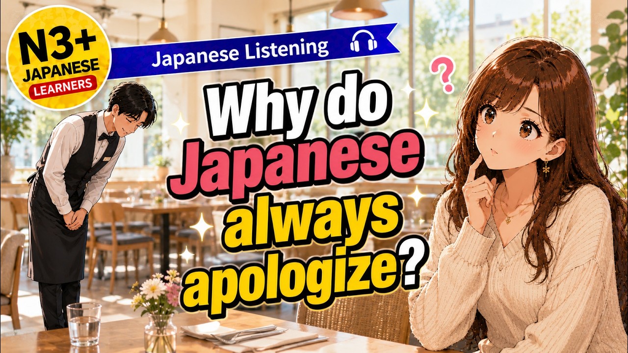 Why do Japanese always apologize? | Japanese Listening (JLPT N3+)