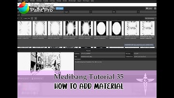 Medibang Tutorial 35: How to Add Material